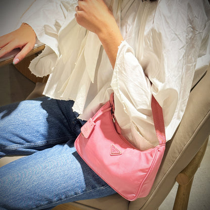 Prada RE-Edition 2000 Pink Nylon hobo