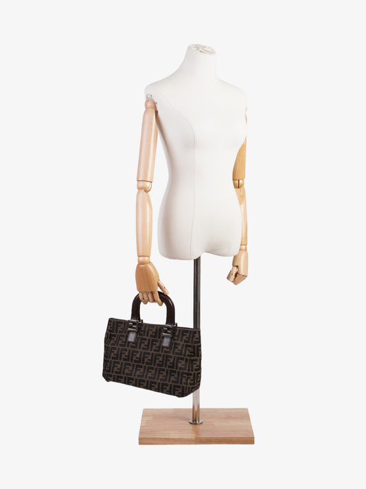 Fendi Zucca Tote Brown Canvas