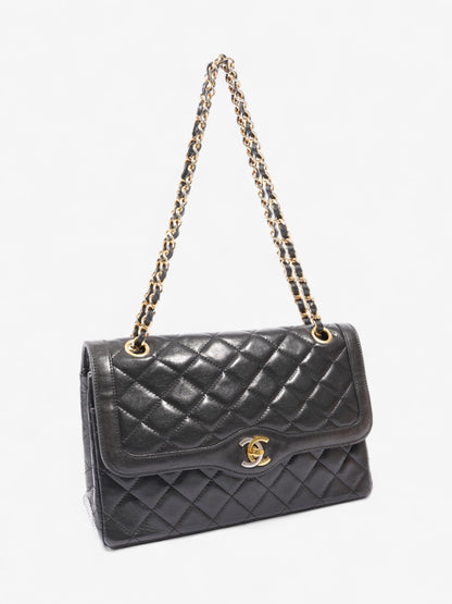 Chanel Paris Flap Black Calfskin Leather