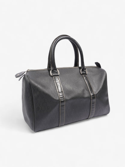 Christian Dior Mini Boston Honeycomb Black  Coated Canvas