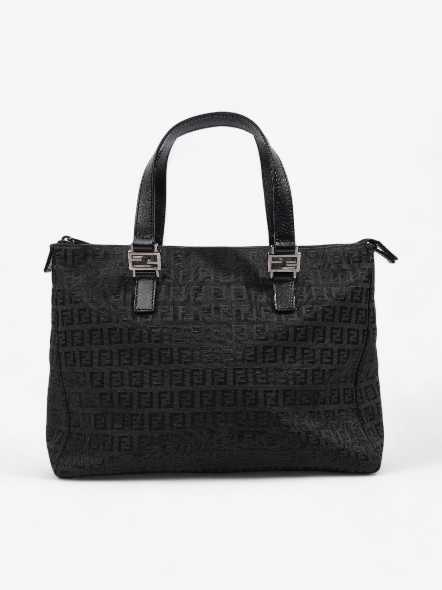Fendi Zucca Tote Black Canvas