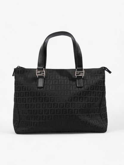Fendi Zucca Tote Black Canvas