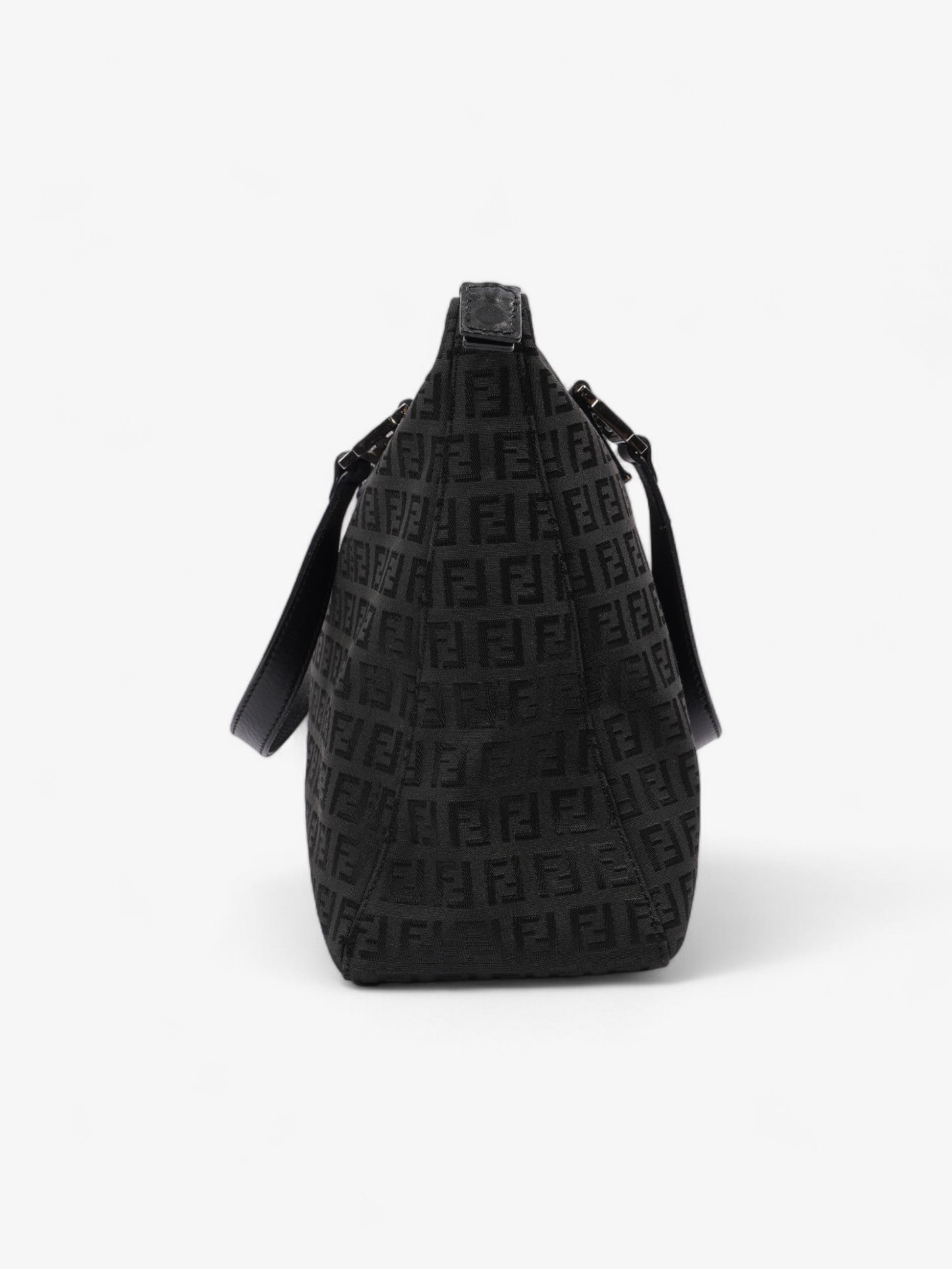 Fendi Zucca Tote Black Canvas
