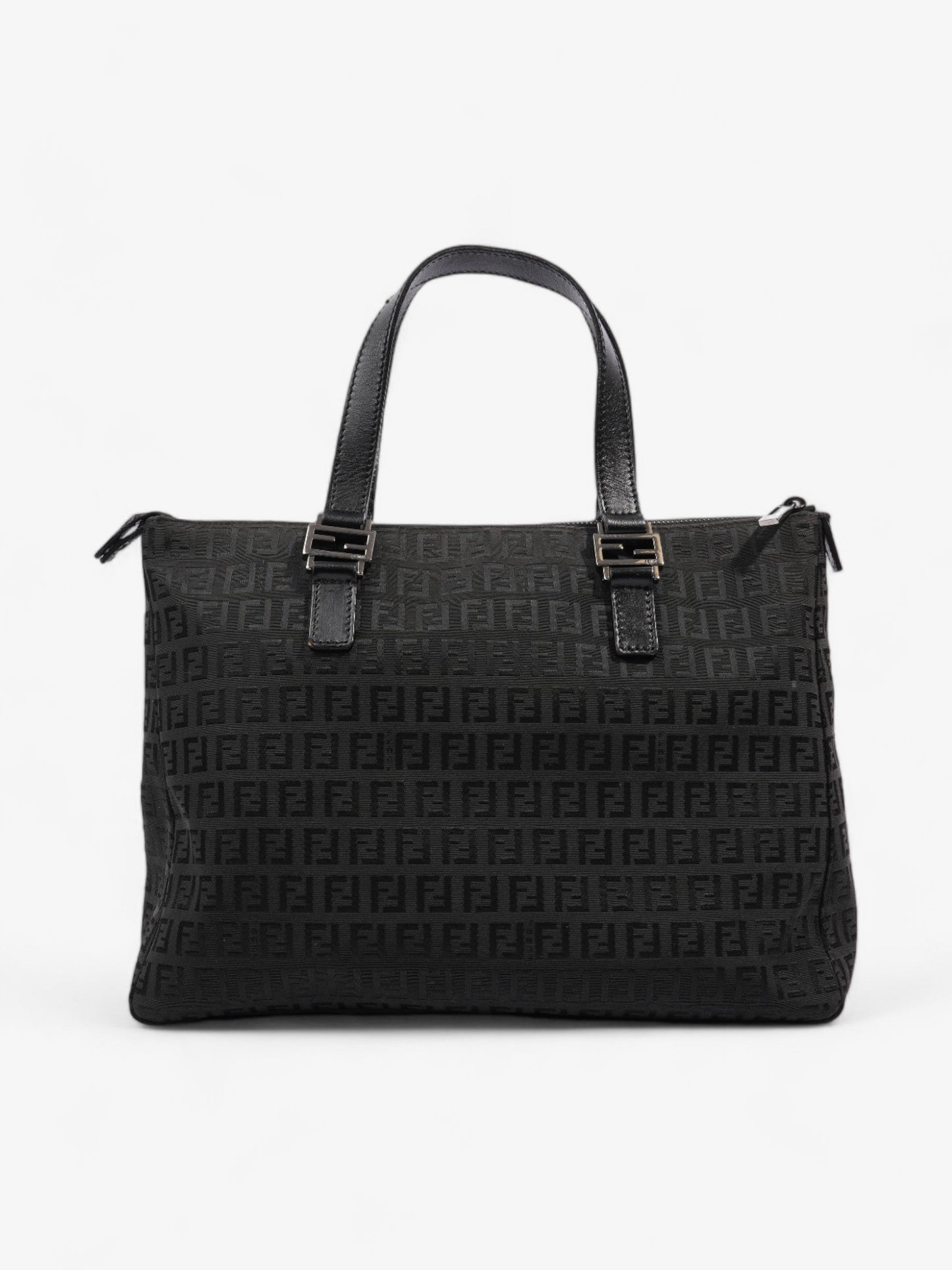Fendi Zucca Tote Black Canvas