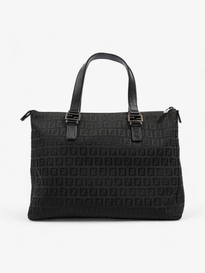 Fendi Zucca Tote Black Canvas