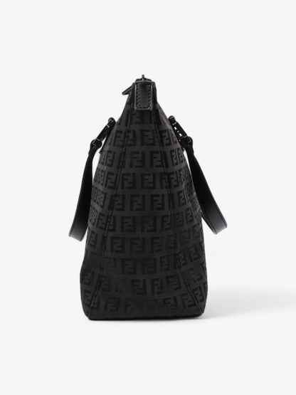 Fendi Zucca Tote Black Canvas