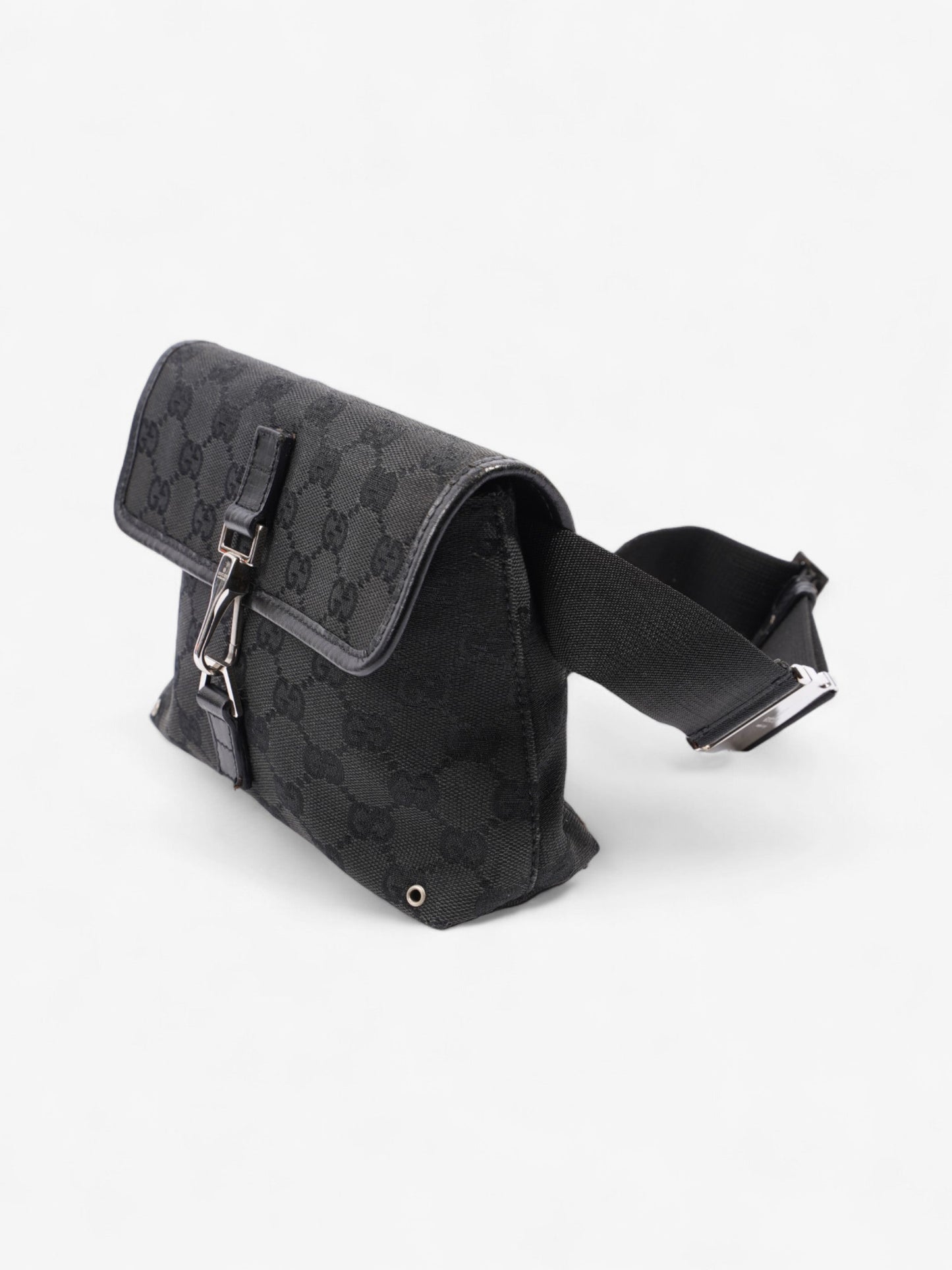 Gucci GG Jackie Belt Bag Black Canvas