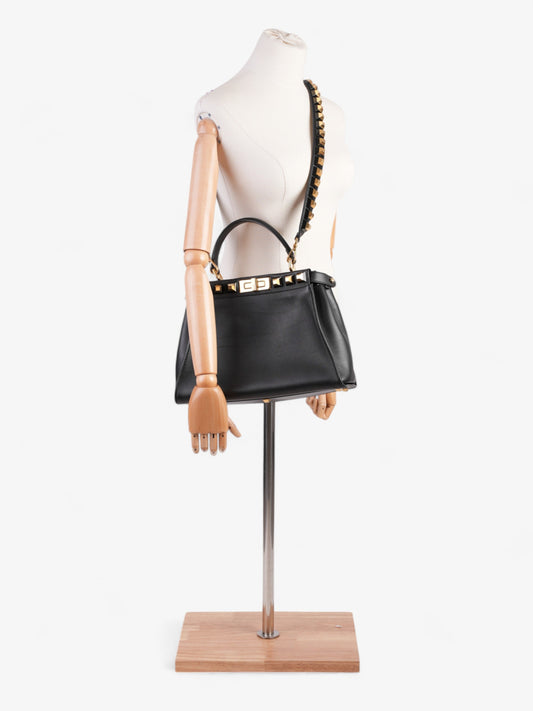 Fendi Peekaboo Black Leather Medium
