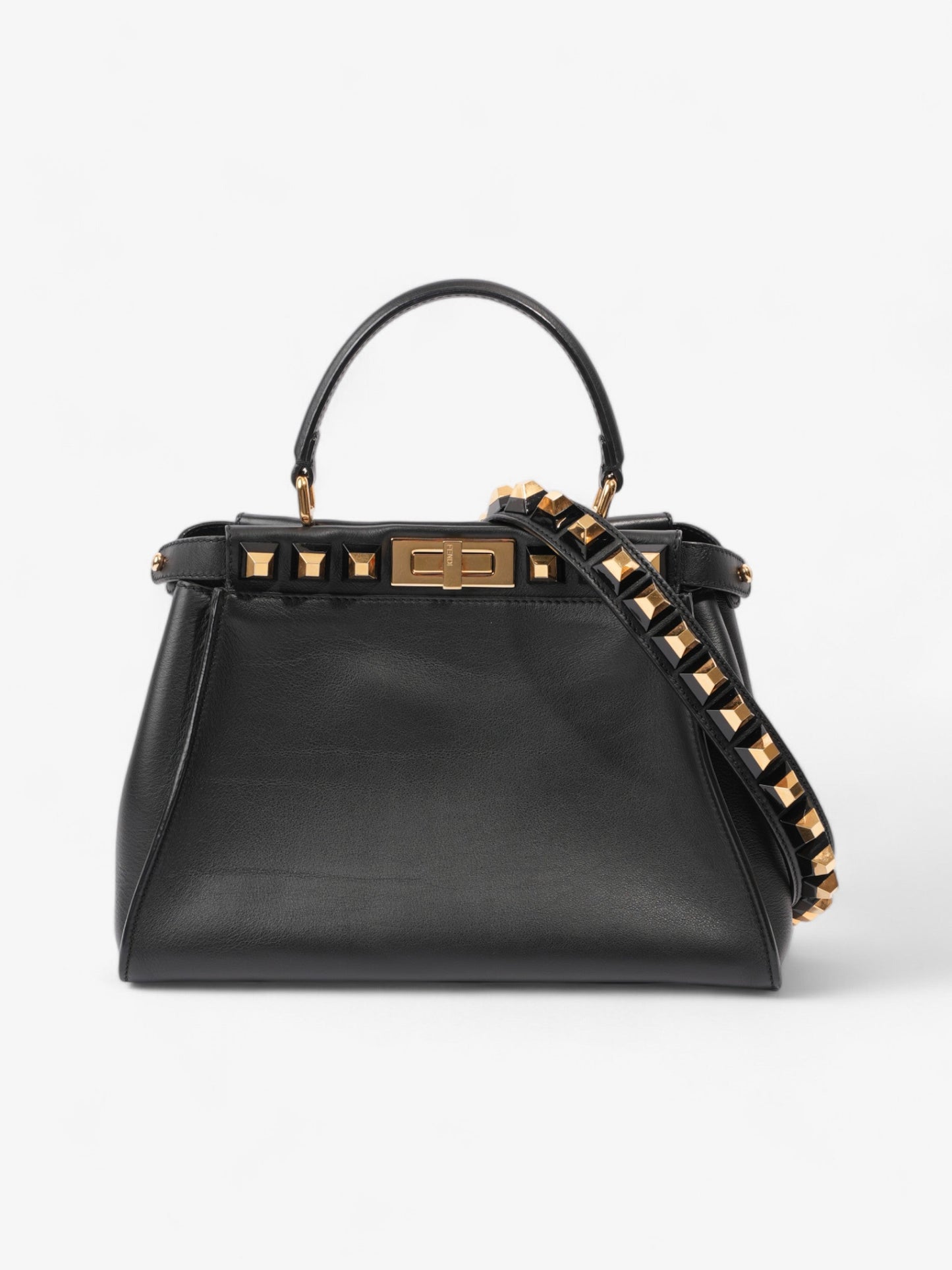 Fendi Peekaboo Black Leather Medium