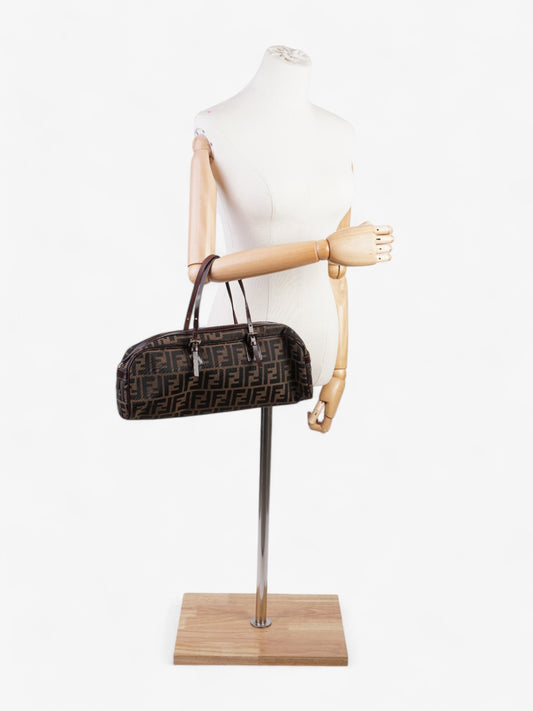 Fendi Zucca Shoulder Bag Brown / Tobacco Canvas