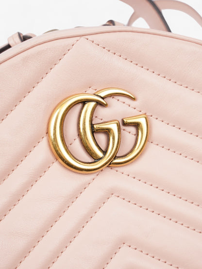 Gucci GG Marmont Backpack Pink Leather