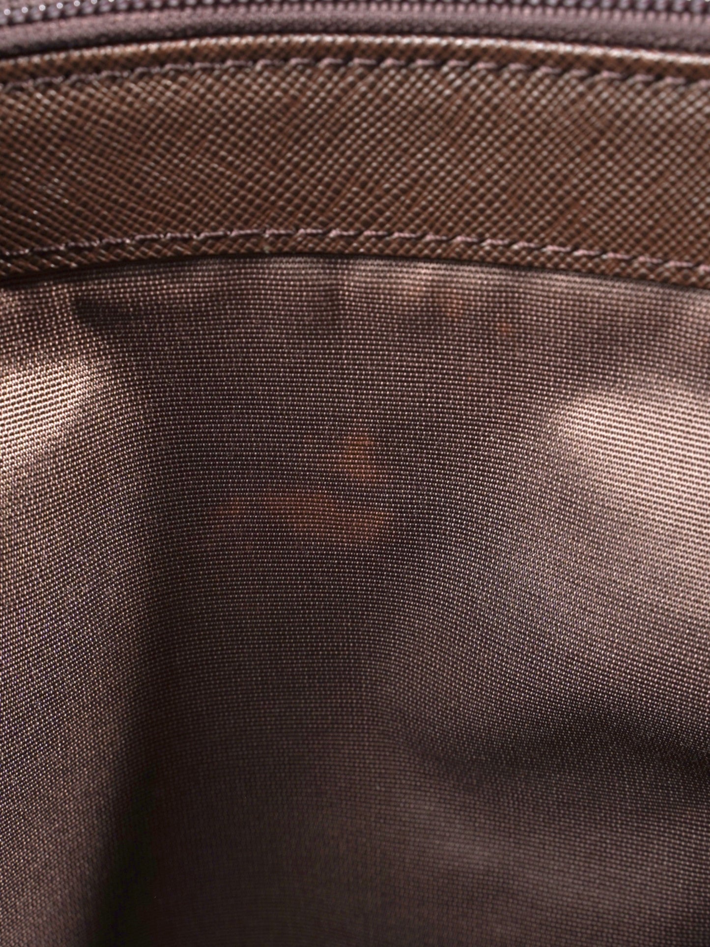 Burberry Hand Bag Check / Brown Coated Canvas