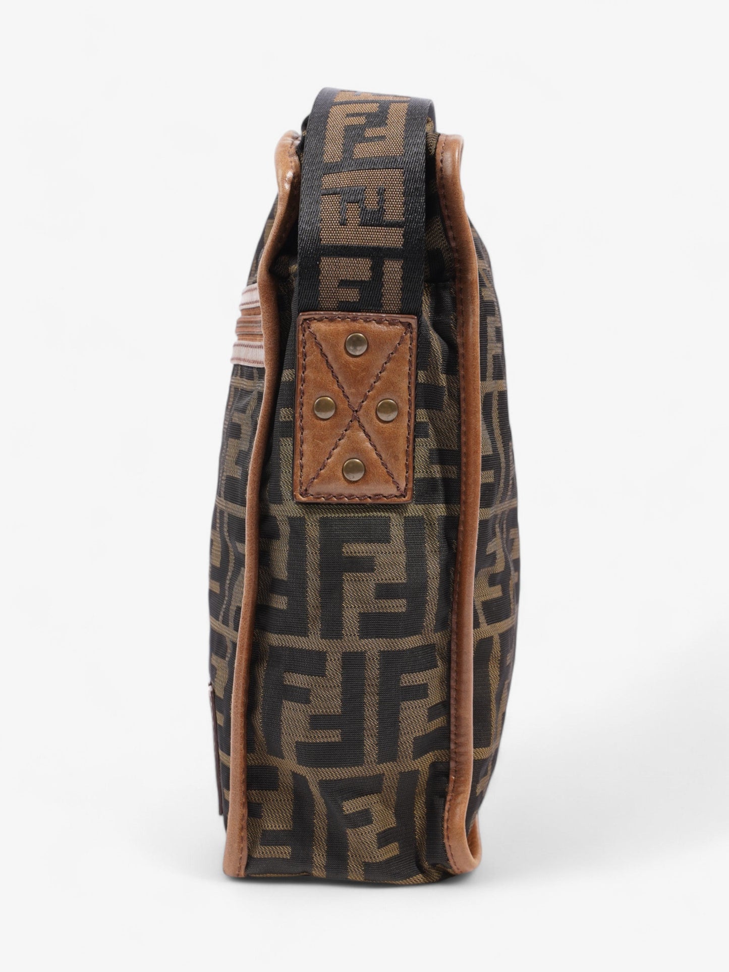 Fendi Messenger Bag Monogram Coated Canvas