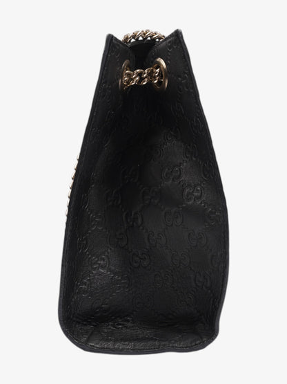 Gucci Emily Guccissima Chain Black Calfskin Leather