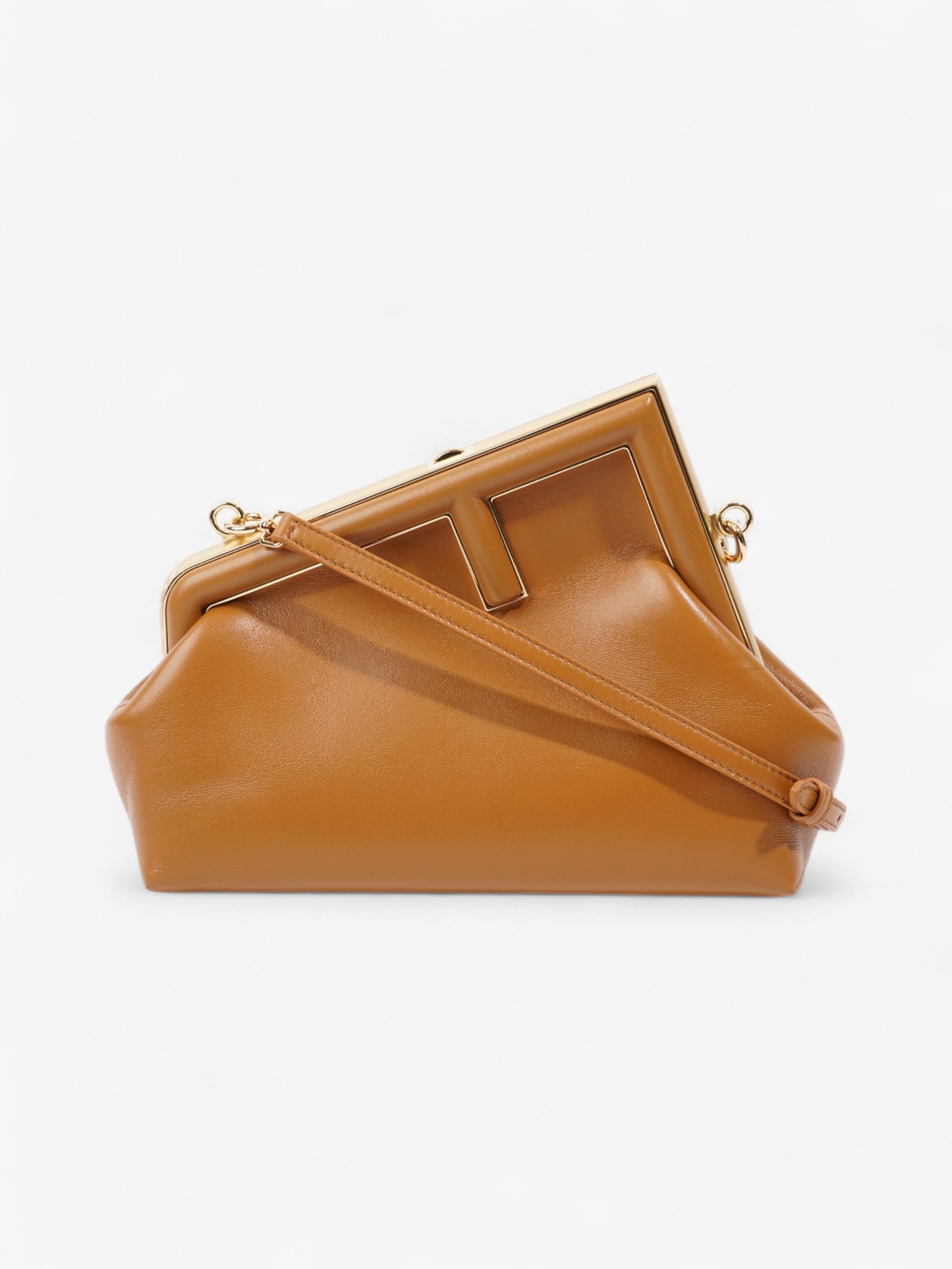 Fendi Fendi First Tan Calfskin Leather Small