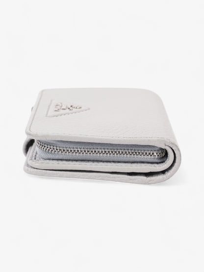 Prada Bifold Wallet Grey / Silver Leather