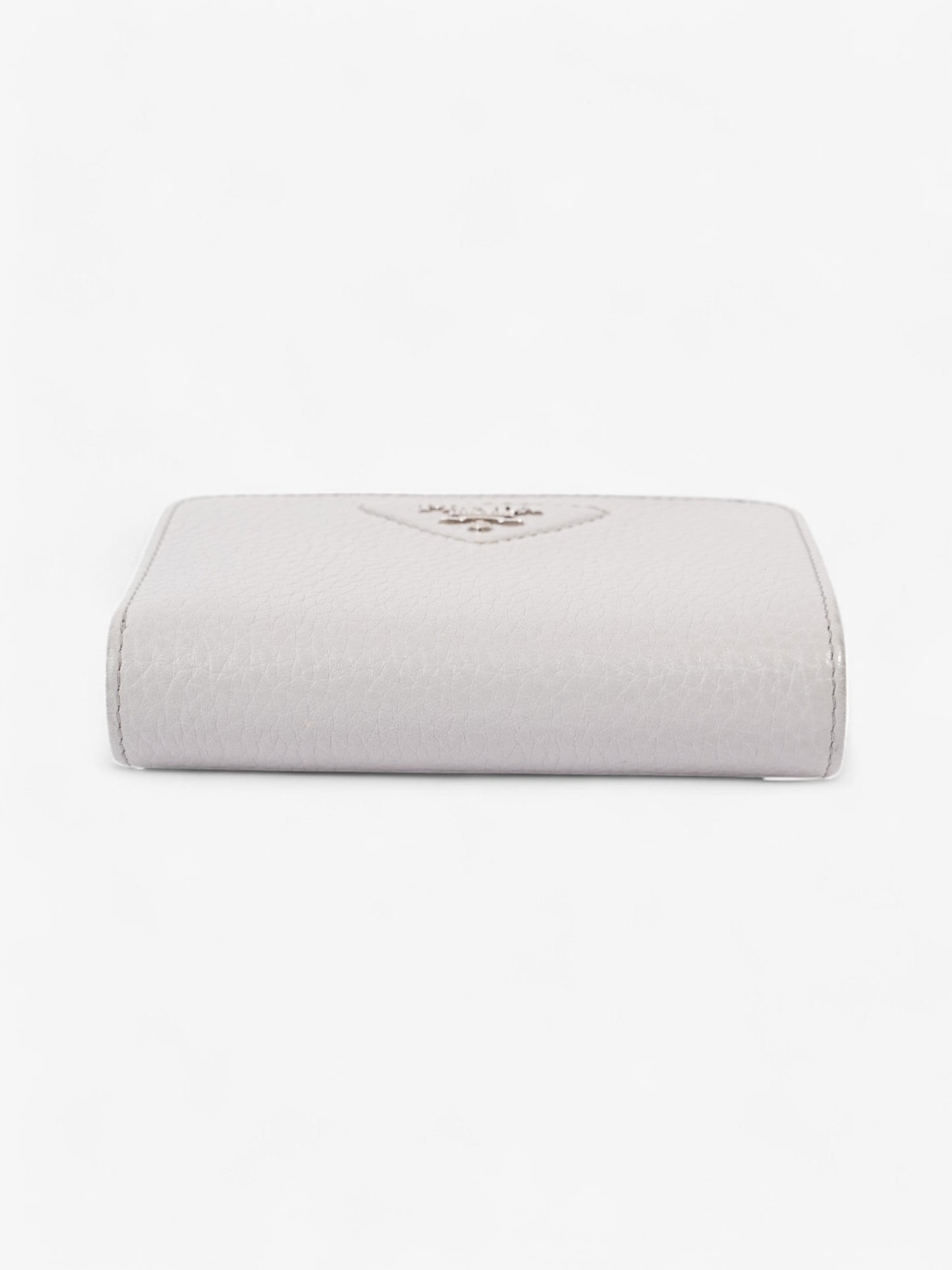 Prada Bifold Wallet Grey / Silver Leather