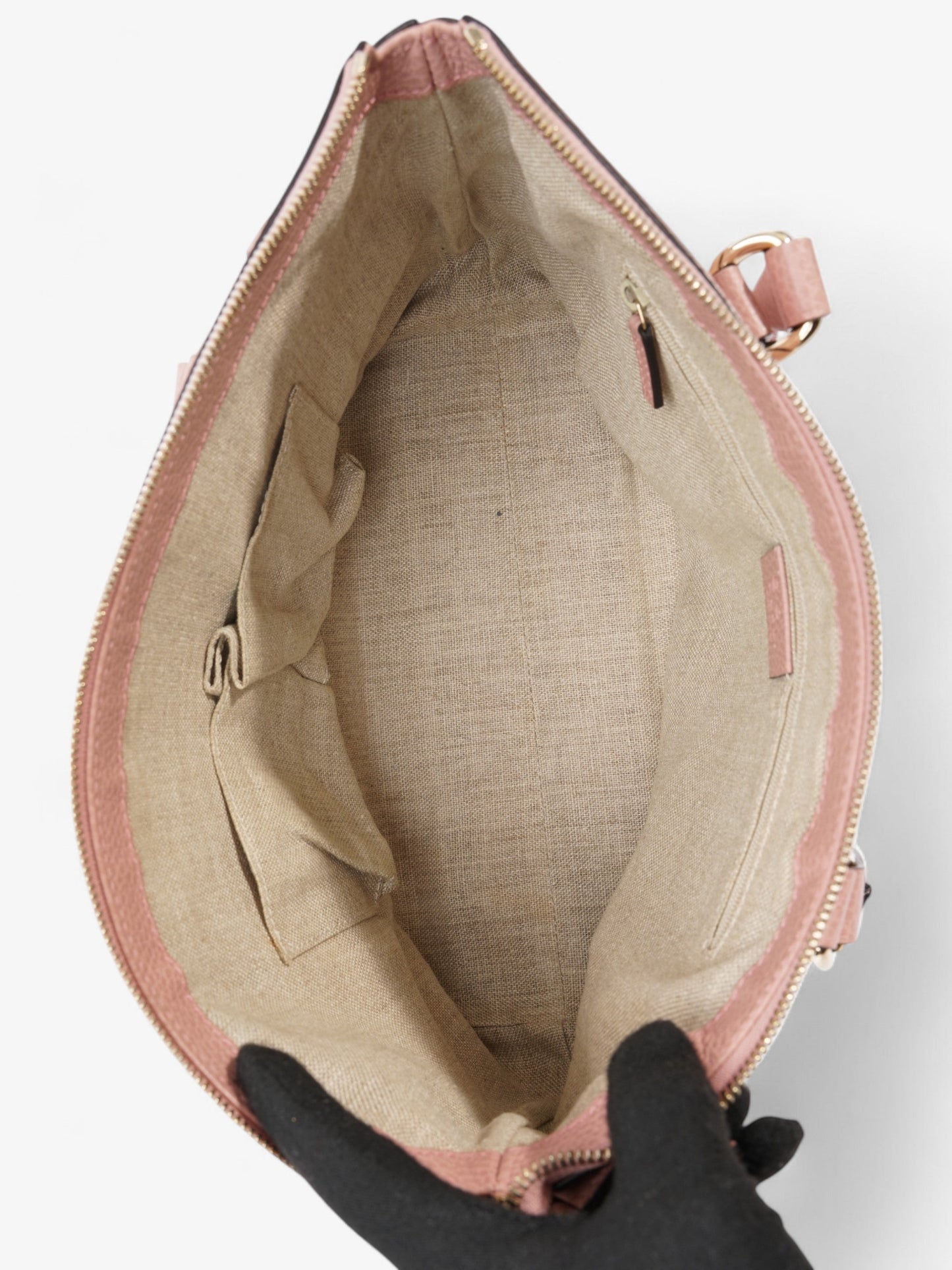 Gucci Dollar Interlocking  Pink Leather