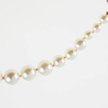 Chanel Long Pearl CC Logo Necklace Costume Jewellery