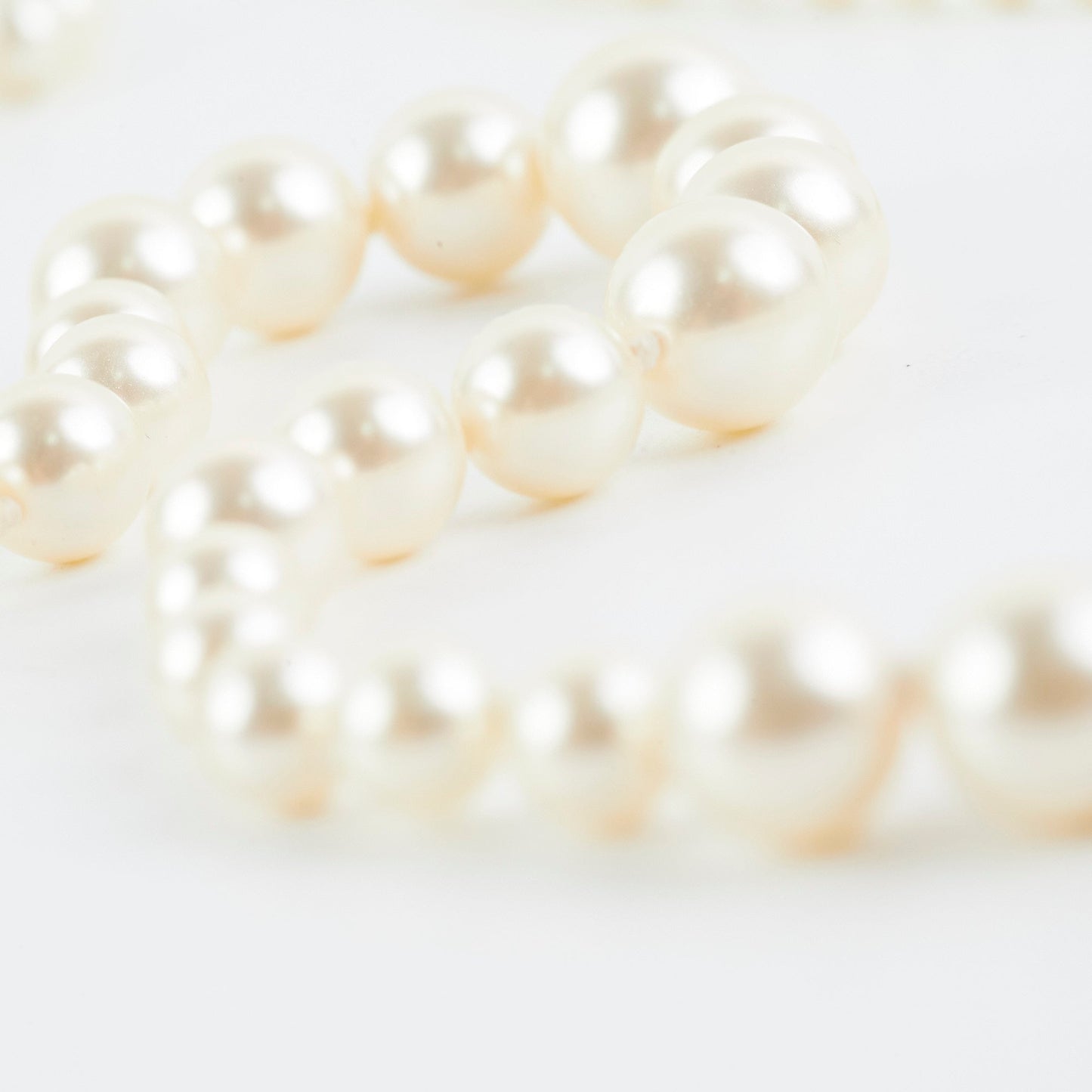 Chanel Long Pearl CC Logo Necklace Costume Jewellery