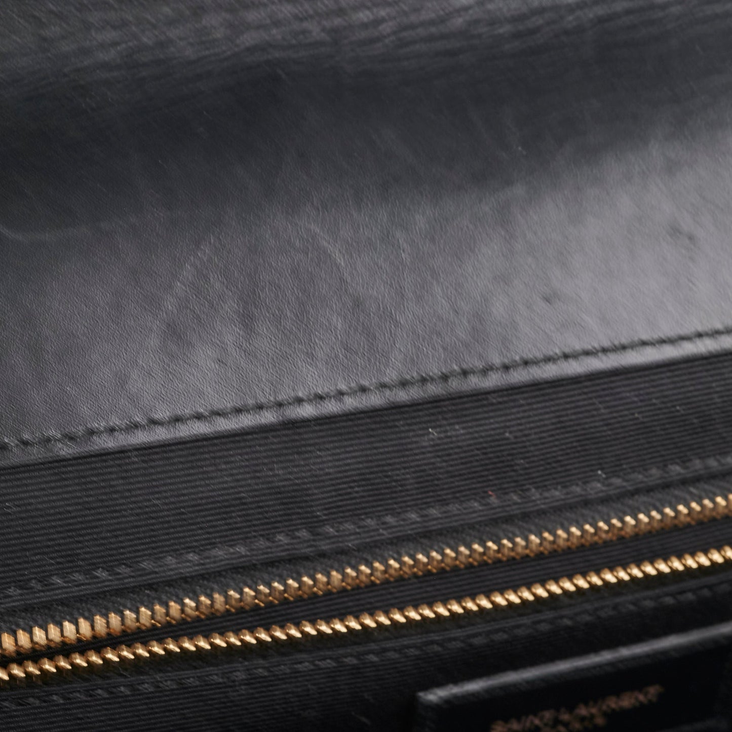 Saint Laurent Large Envelope Leather Black Shoulder Bag