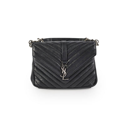Saint Laurent College Medium Black Bag