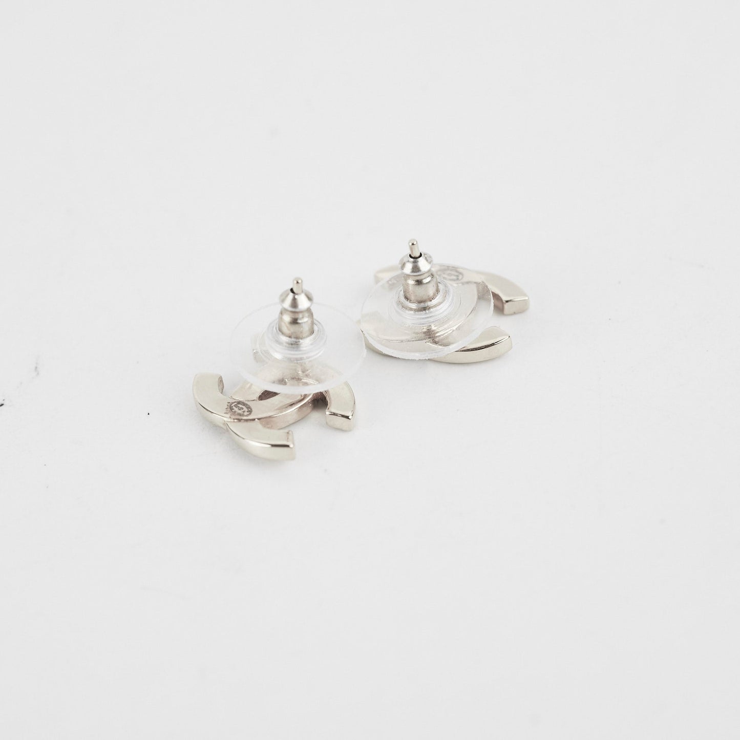 Chanel CC Logo Gold Stud Earrings Costume Jewellery