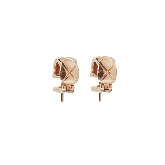 Chanel Coco Crush Earrings - Beige Gold