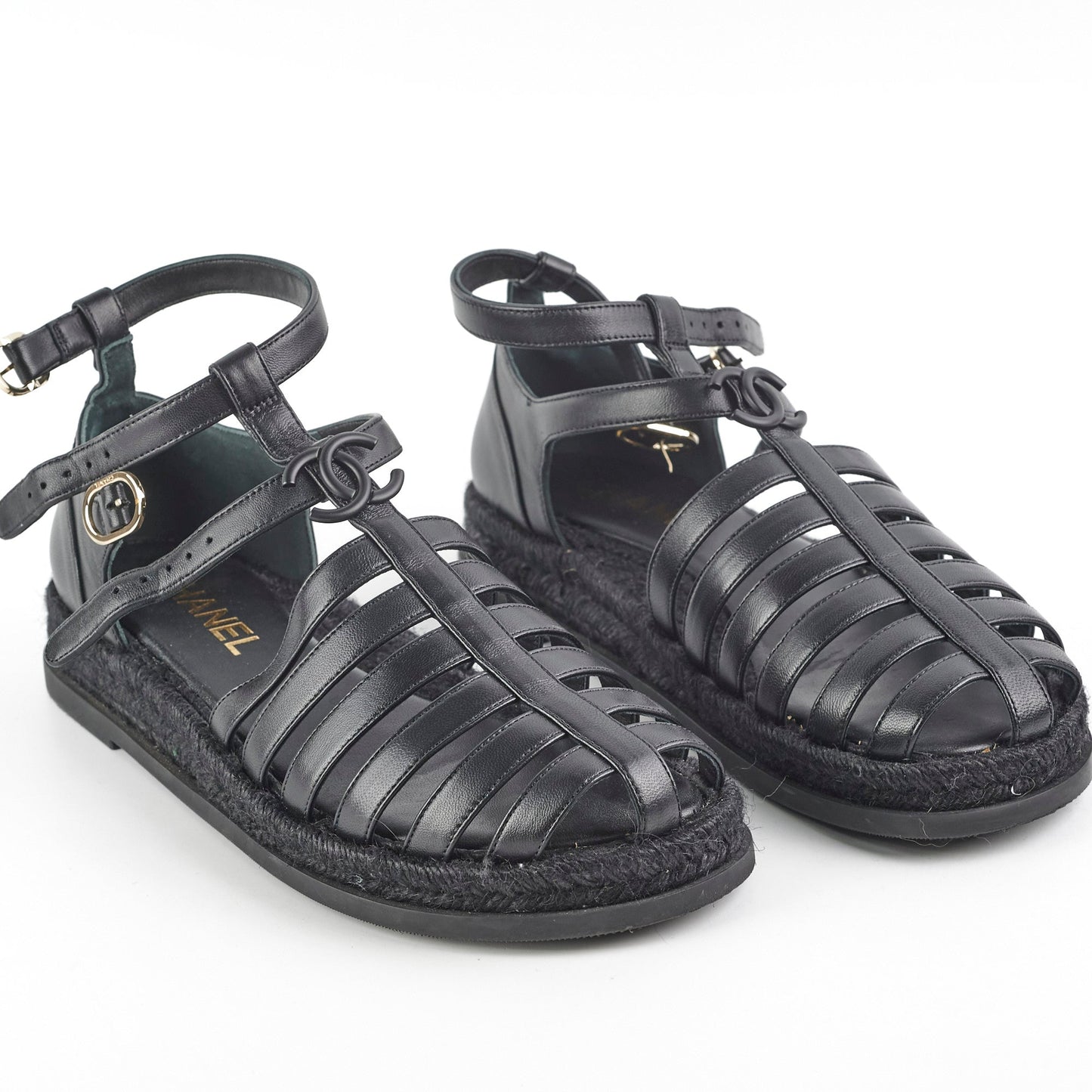 Chanel Roman Sandals Size 40