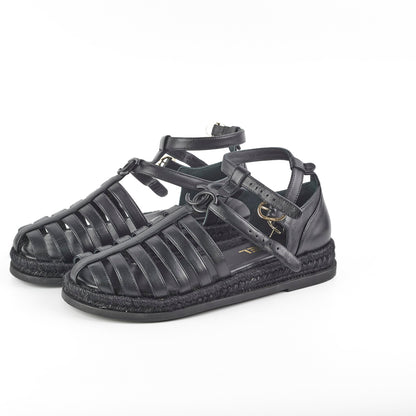 Chanel Roman Sandals Size 40