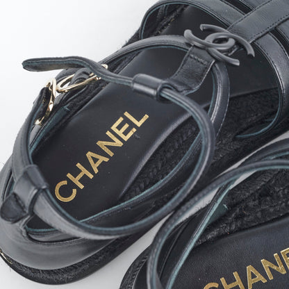 Chanel Roman Sandals Size 40