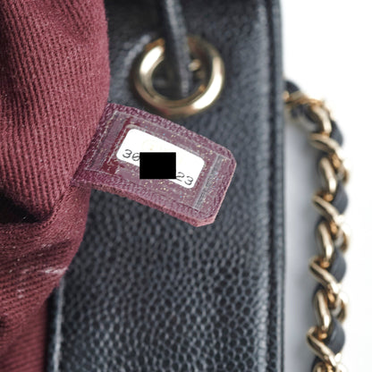 Chanel Drawstring Bucket Caviar Black