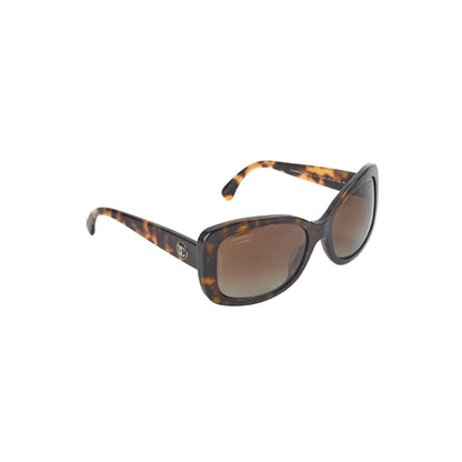 Chanel Tortoise Shell Squoval Sunglasses