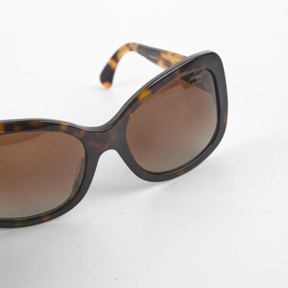 Chanel Tortoise Shell Squoval Sunglasses