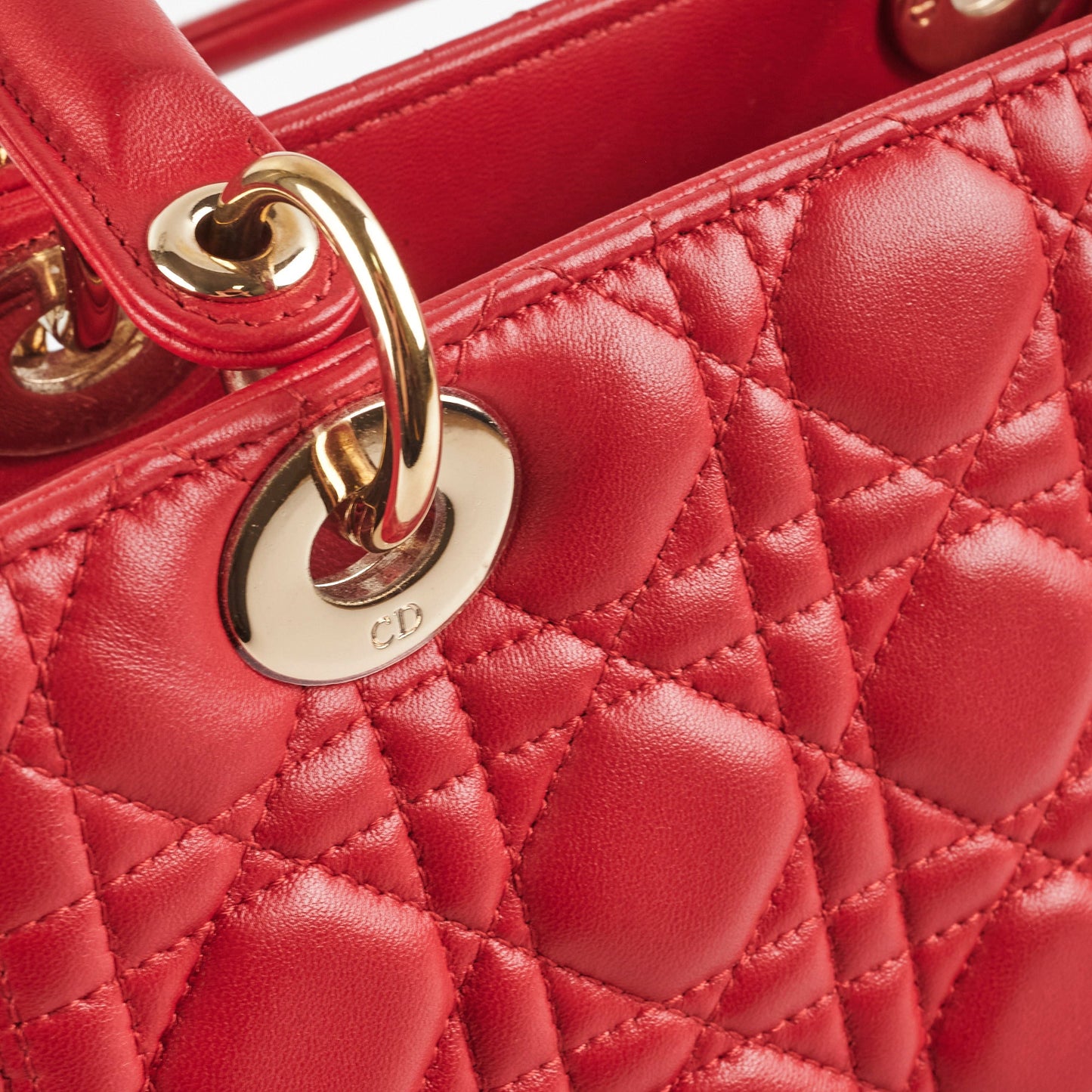 Dior Medium Lady Dior Red