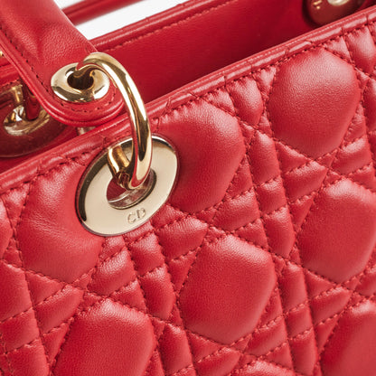 Dior Medium Lady Dior Red