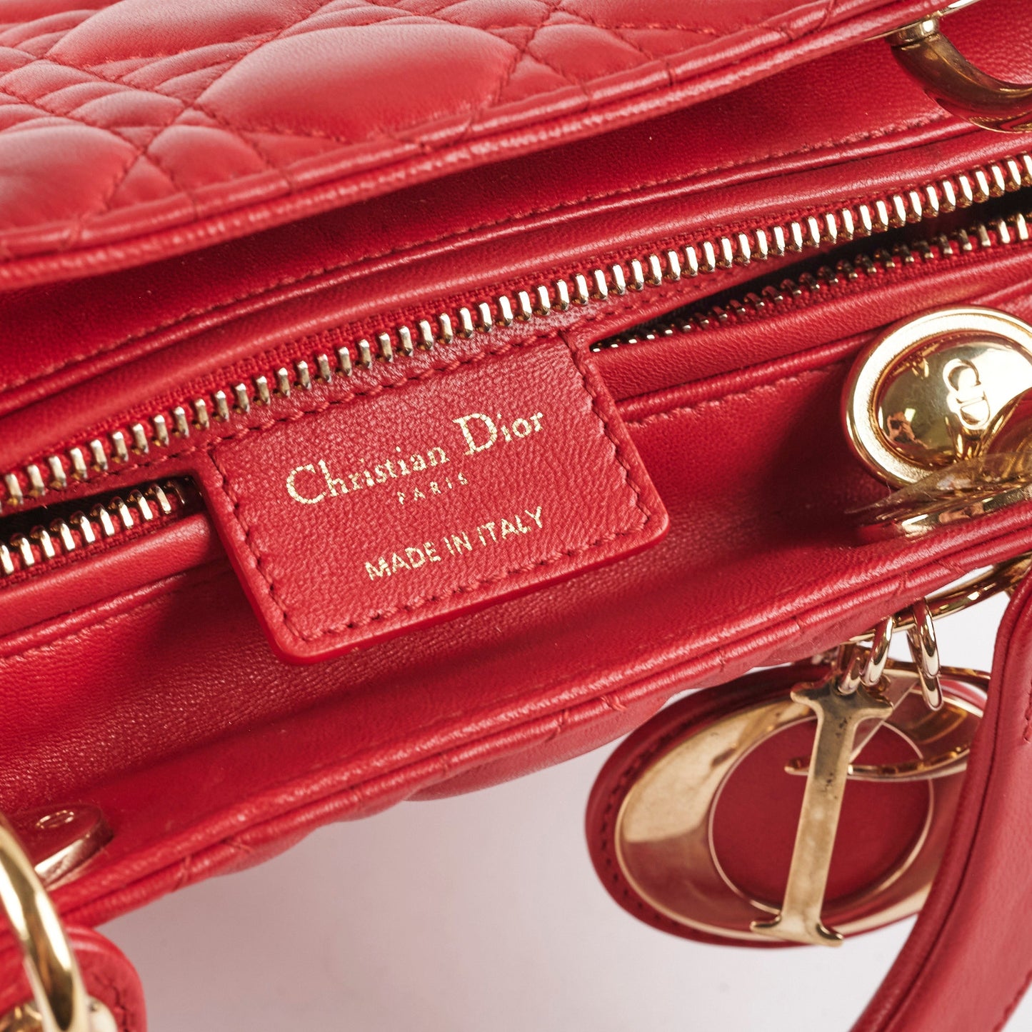 Dior Medium Lady Dior Red