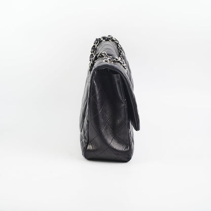 Chanel Black Jumbo Single Flap Black