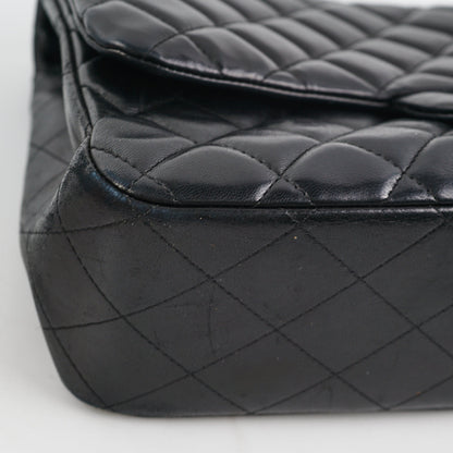 Chanel Black Jumbo Single Flap Black