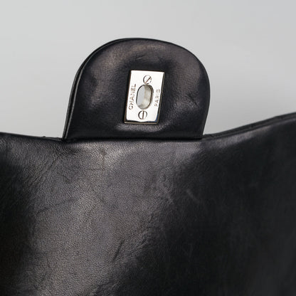 Chanel Black Jumbo Single Flap Black