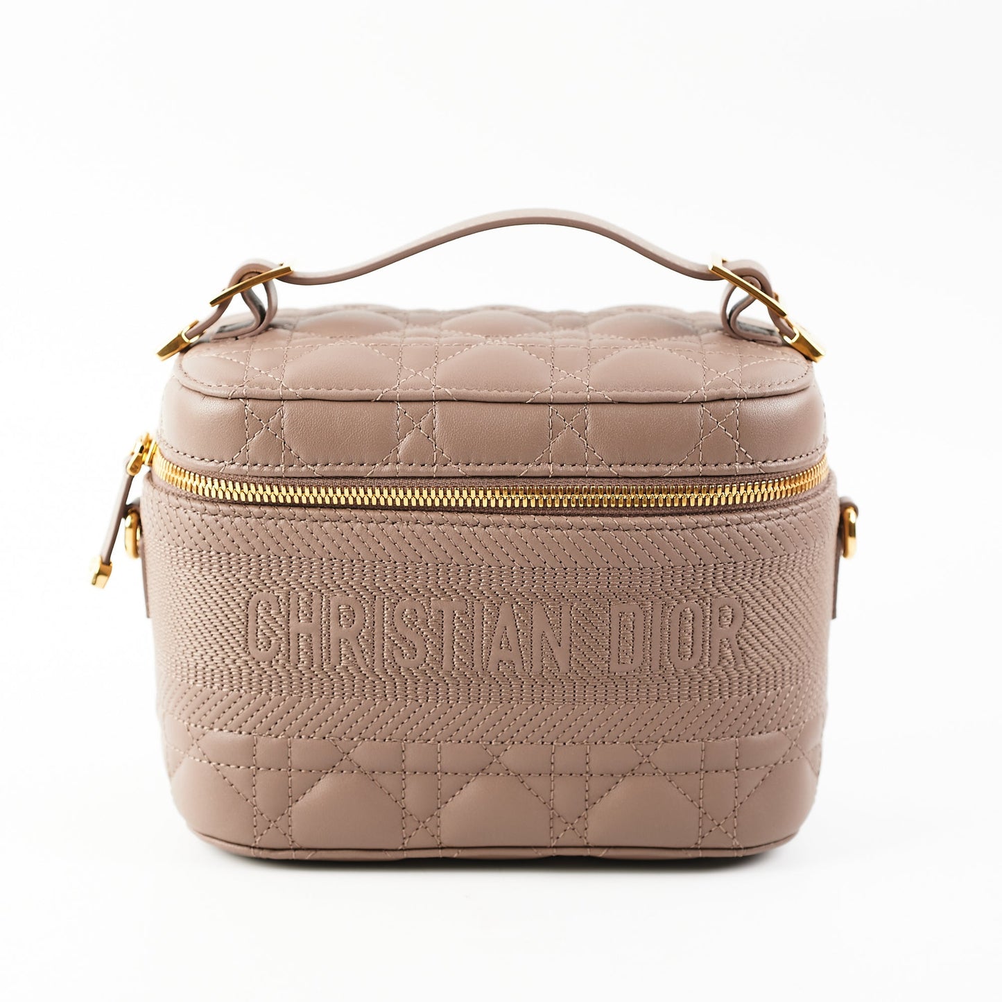 Dior Small Vanity Case Taupe/Brown