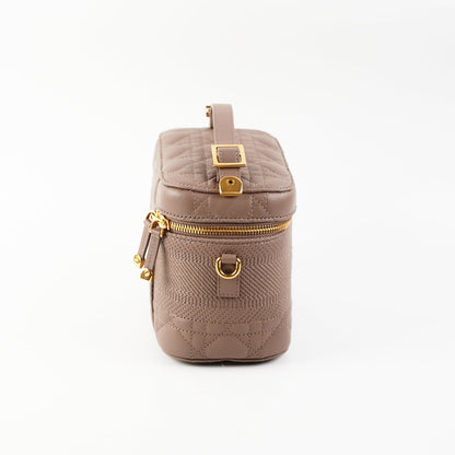 Dior Small Vanity Case Taupe/Brown