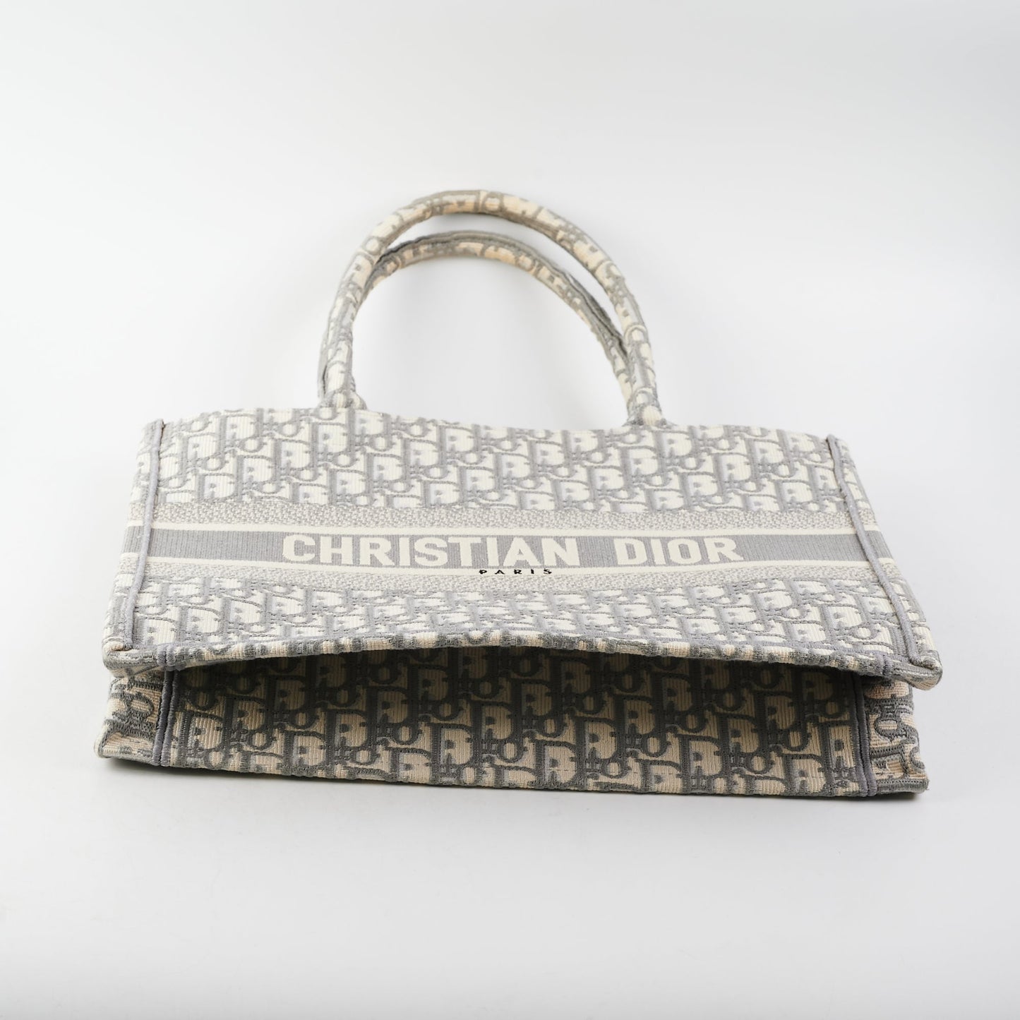 Dior Medium Book Tote Oblique Grey