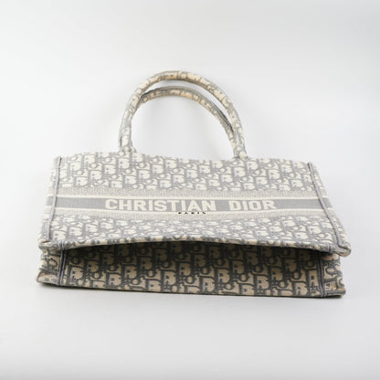 Dior Medium Book Tote Oblique Grey