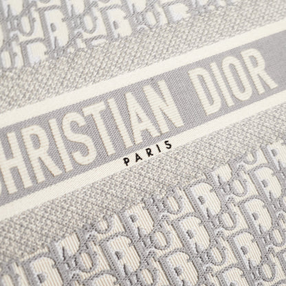 Dior Medium Book Tote Oblique Grey