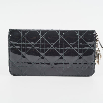 Dior Zippy Long Wallet Black