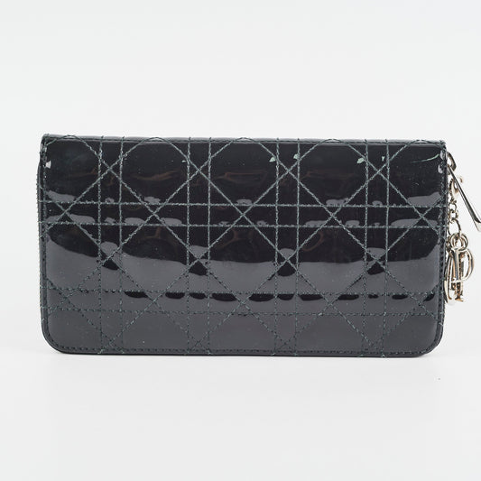 Dior Zippy Long Wallet Black