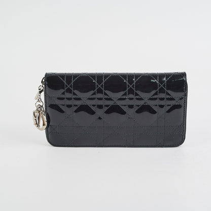Dior Zippy Long Wallet Black