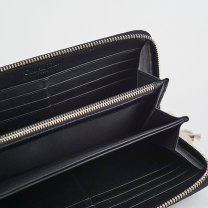 Dior Zippy Long Wallet Black