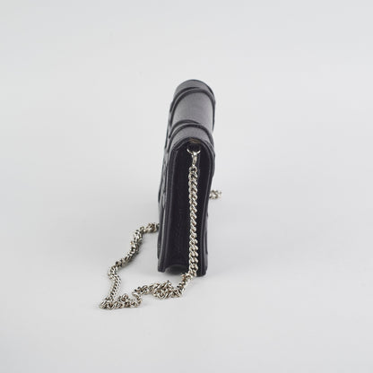 Christian Dior Diorama Black Wallet On Chain